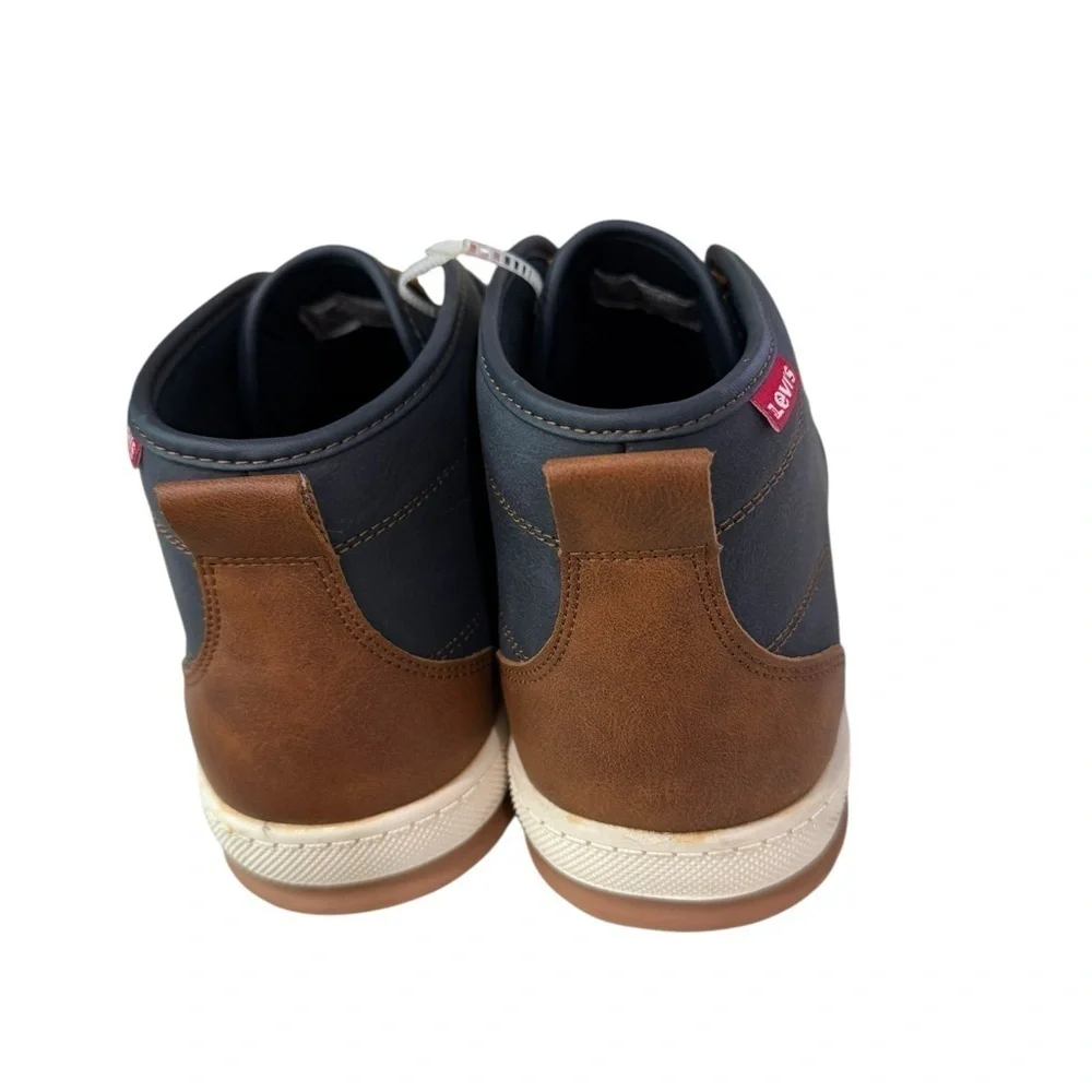 Levi’s Men’s Chukka Ankle Boots Size 10.5 Navy Blue Lace up Casual Dress up NWT